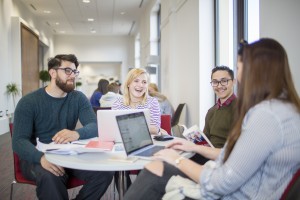 Students studying 